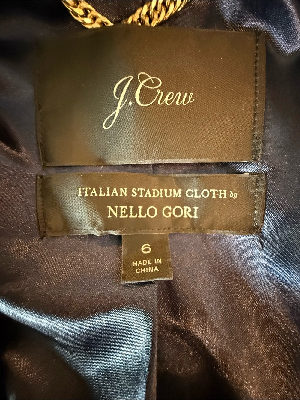J Crew Chateau Wool Blend Hooded Coat with Faux Fur Trim - Black size 6 - Picture 3 of 3